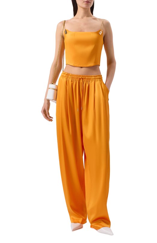 Атласные брюки Daname 326SS3806A Оранжевый  326SS3806A Фото 2