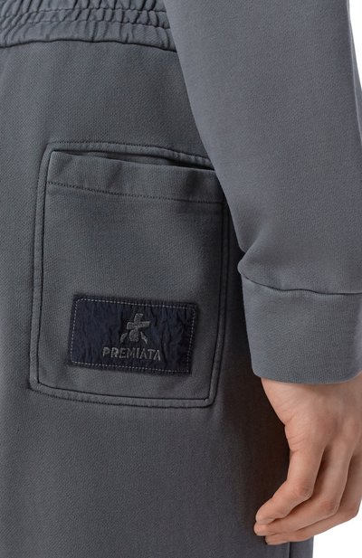Хлопковые брюки PREMIATA темно-серого цвета по цене 37100 руб., арт. PA1035F0, фото 5 Хлопковые брюки PREMIATA, арт. PA1035F0, фото 5