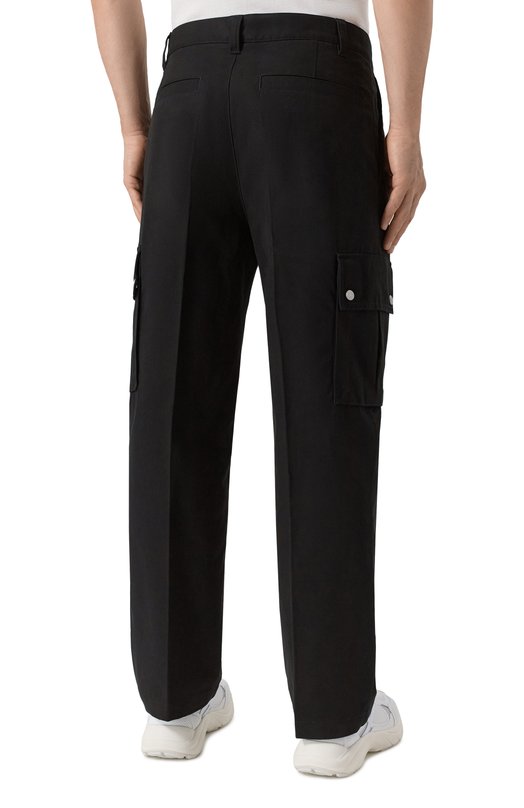 Хлопковые брюки-карго HUGO 50541377 Чёрный  50541377 Фото 4