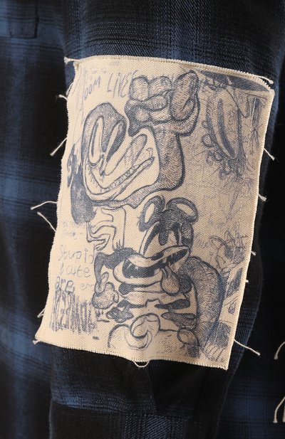 Хлопковая рубашка DOMREBEL, арт. MGALLERY/L0NGSLEEVE FLANNEL SHIRT, фото 5
