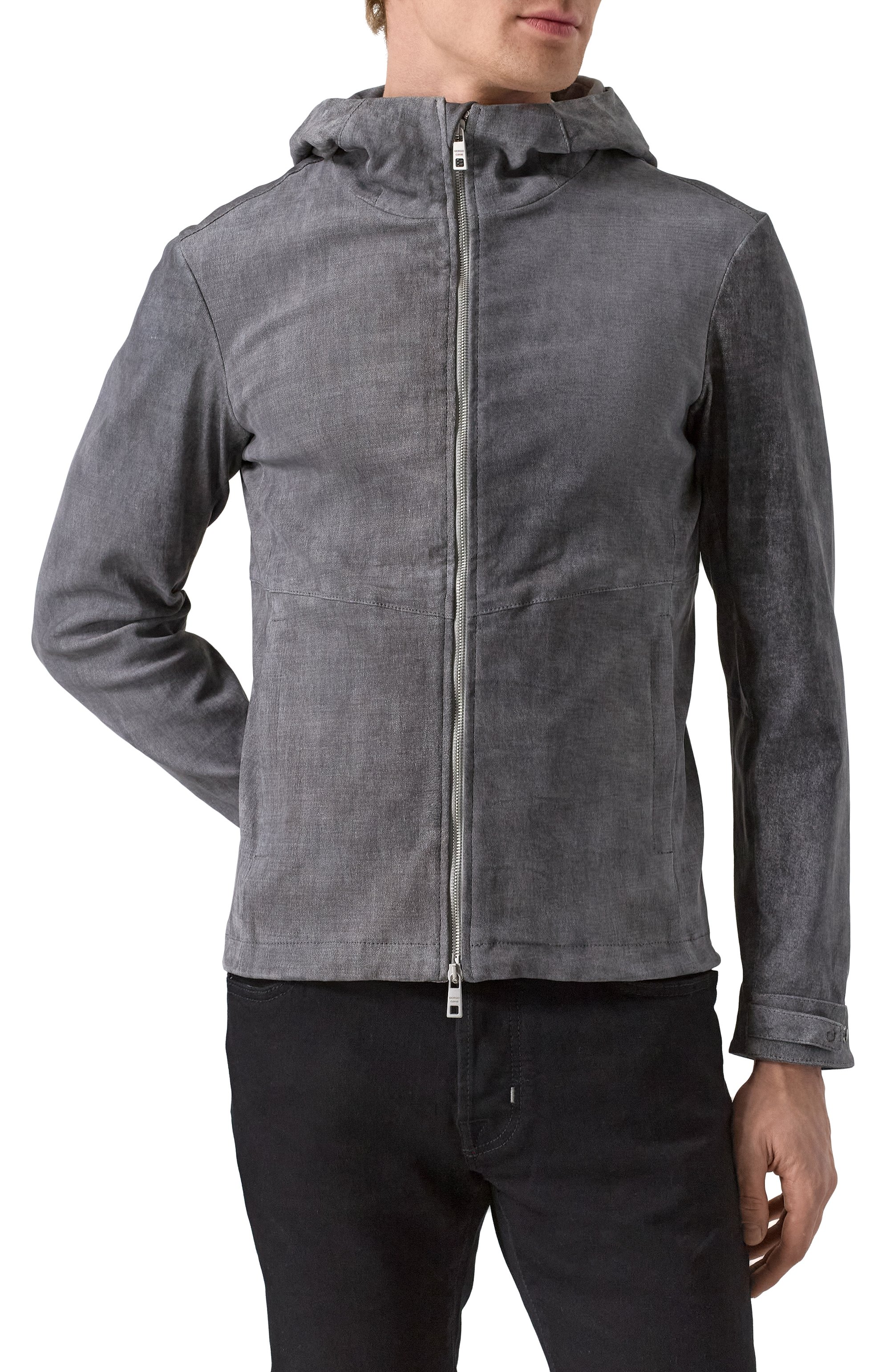 Замшевая куртка GIORGIO BRATO, арт. GU25S9005NAPSTM, фото 3