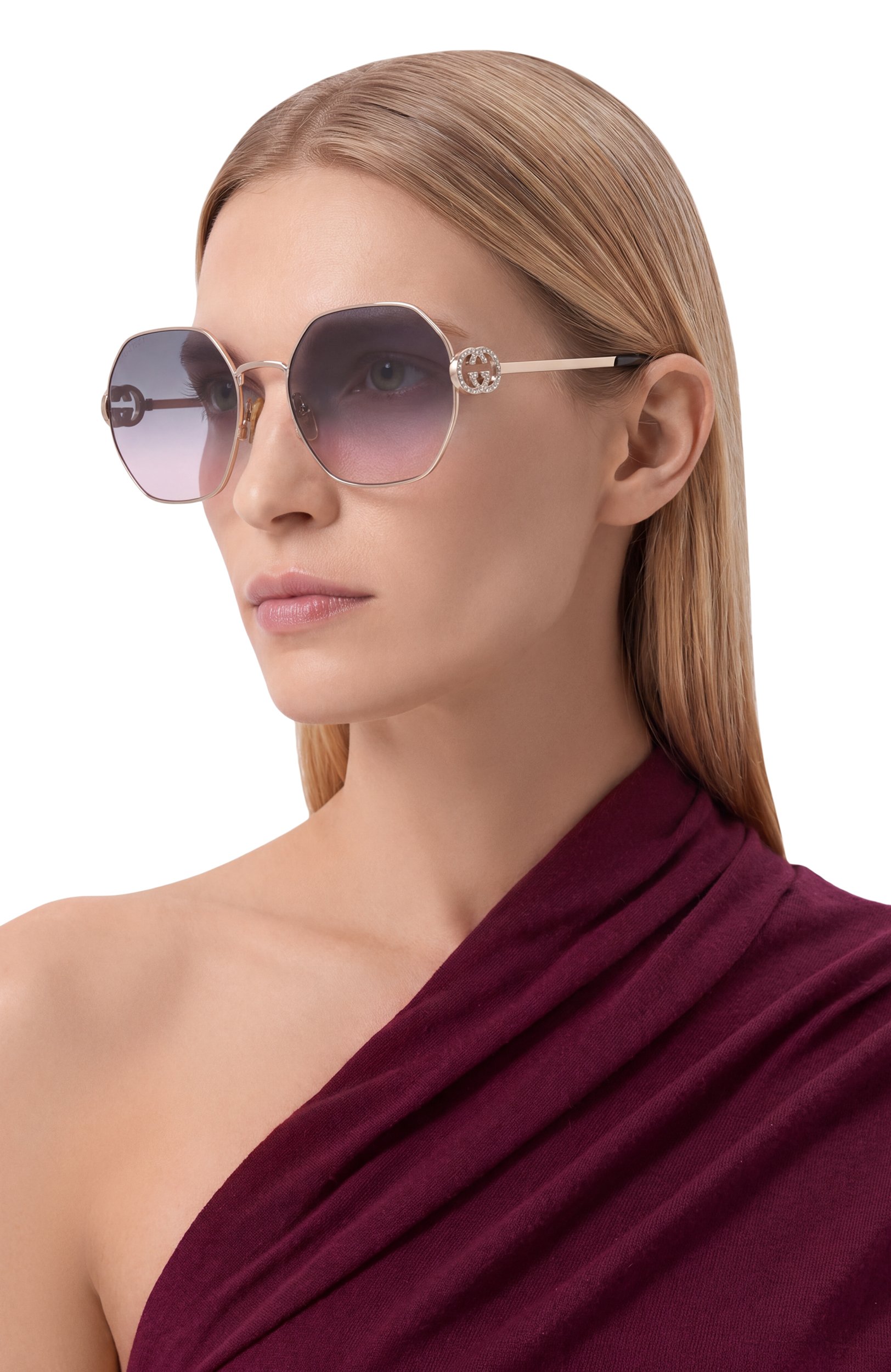 Солнцезащитные очки GUCCI серого цвета по цене 55200 руб., арт. GG2046S 002, фото 2 Солнцезащитные очки GUCCI, арт. GG2046S 002, фото 2