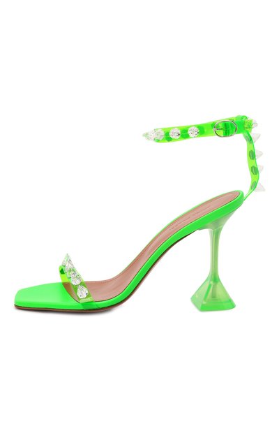 Босоножки julia glass 95 AMINA MUADDI, арт. JULIA GLASS SANDAL/PVC FLU0/GREEN, фото 3