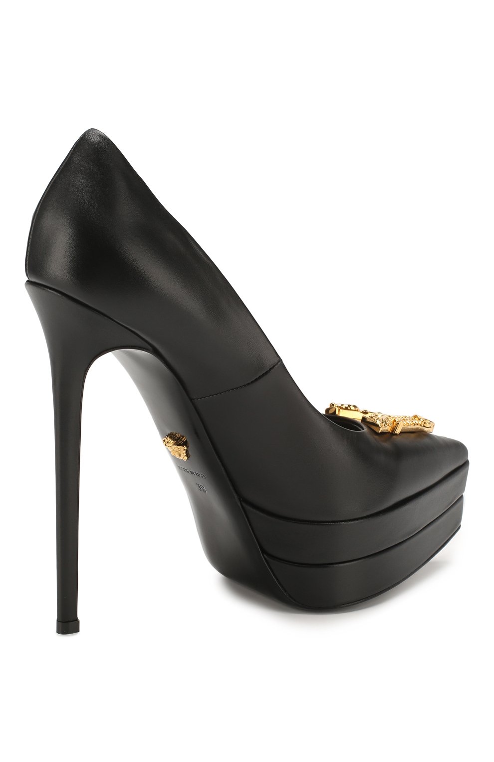 Кожаные туфли VERSACE, арт. DST177S/DVT2P, фото 4