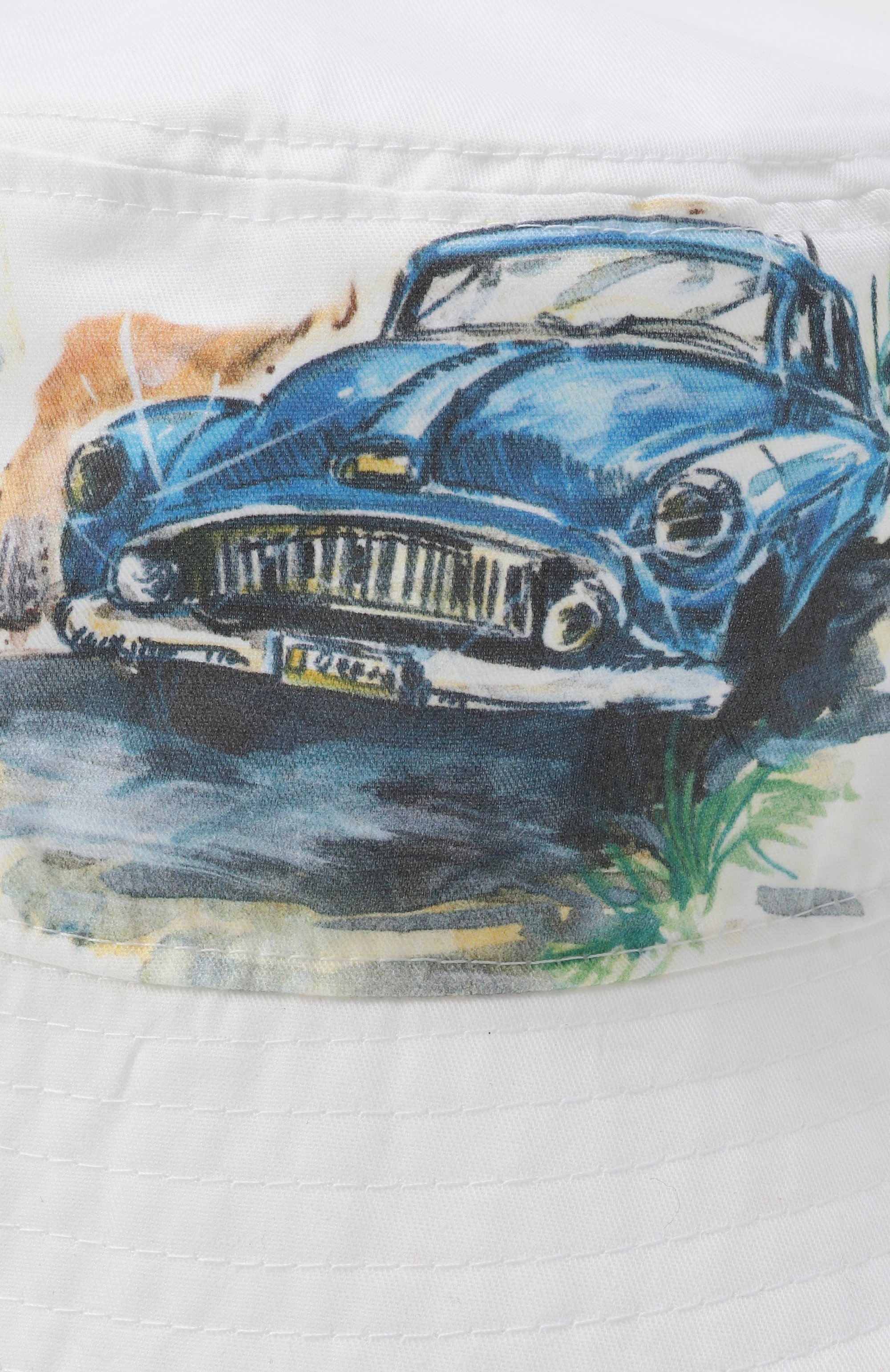 Хлопковая панама IL TRENINO белого цвета по цене 8680 руб., арт. MJ-5173, фото 3 Хлопковая панама IL TRENINO, арт. MJ-5173, фото 3