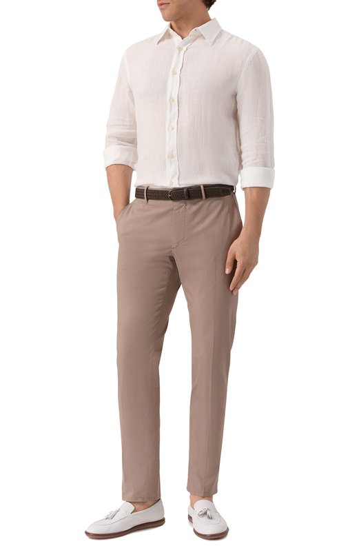 Хлопковые брюки Slowear 1W0084/9447B Бежевый  1W0084/9447B Фото 2