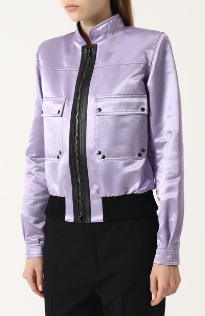 Бомбер из смеси хлопка и шелка с воротником-стойкой TOM FORD, арт. CS0989-FAX394, фото 3