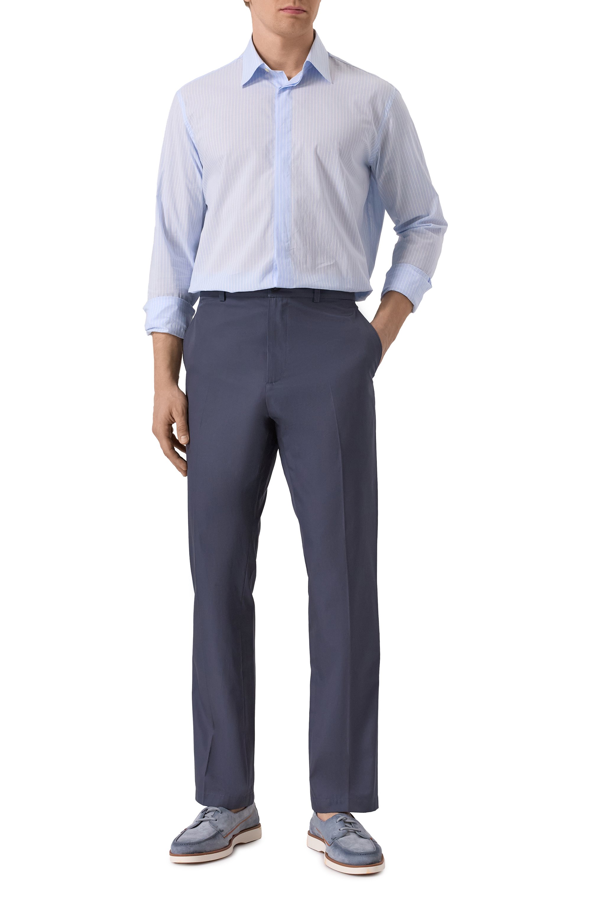 Хлопковые брюки BURBERRY, арт. 8106225, фото 2