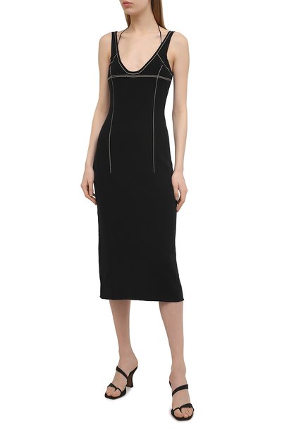 Платье JACQUEMUS черного цвета по цене 43650 руб., арт. 211KN36/203990, фото 3 Платье JACQUEMUS, арт. 211KN36/203990, фото 3