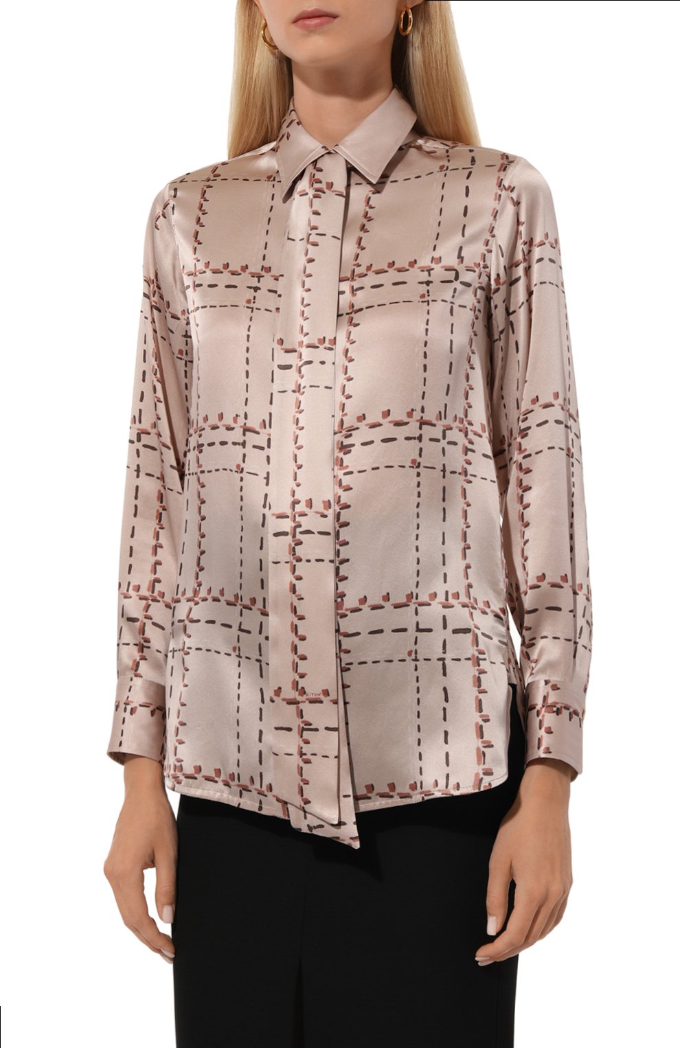 Шелковая блузка KITON, арт. D48407K0561E03, фото 3