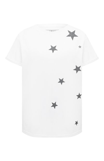Женская хлопковая футболка SEVEN LAB, арт. T20-STARS-GMULTI white