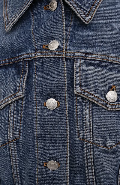 Джинсовая куртка ALEXANDER MCQUEEN синего цвета по цене 179500 руб., арт. 657828/QMABC, фото 5 Джинсовая куртка ALEXANDER MCQUEEN, арт. 657828/QMABC, фото 5