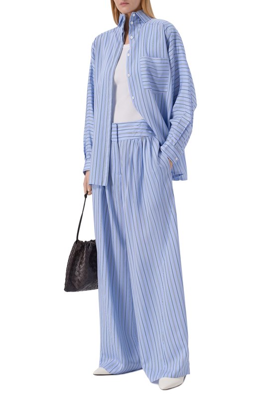 Брюки из вискозы Iro WM23ULYSE Голубой  WM23ULYSE Фото 2