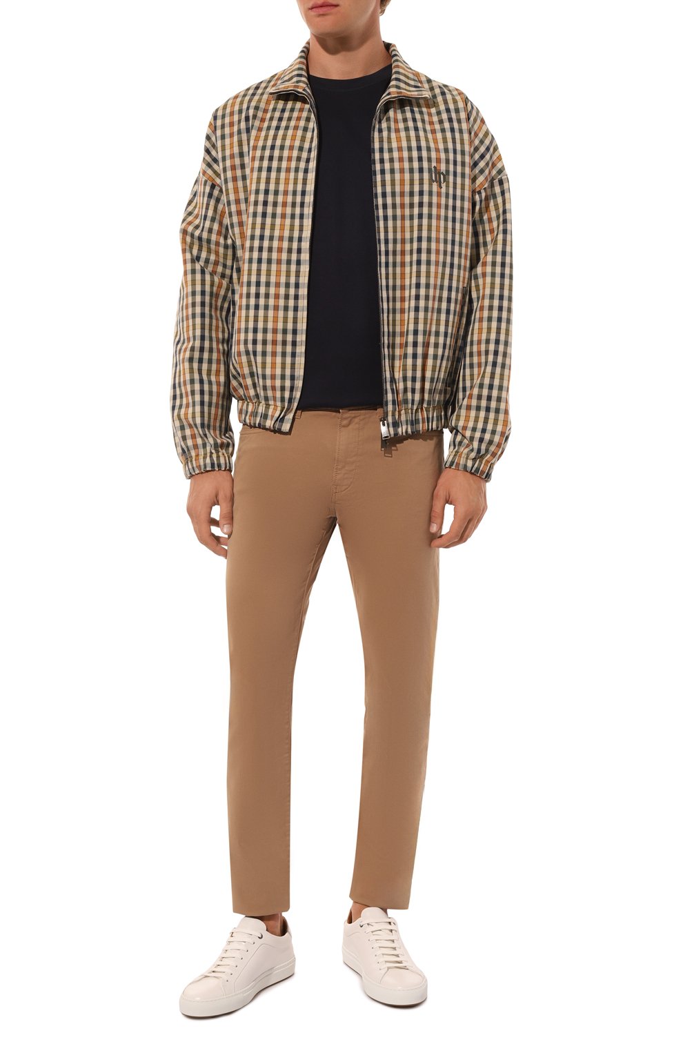 Хлопковый лонгслив BOGNER темно-синего цвета по цене 20100 руб., арт. 58299178, фото 2 Хлопковый лонгслив BOGNER, арт. 58299178, фото 2