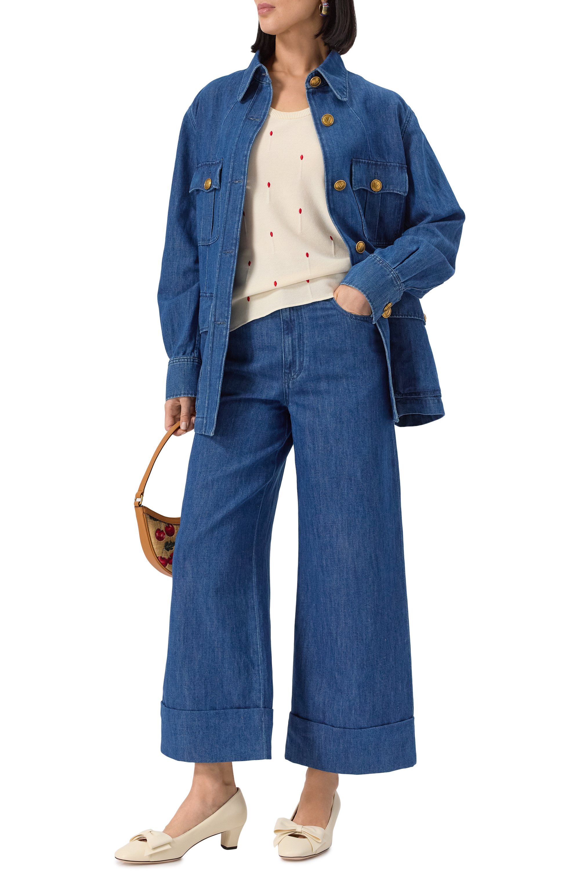 Джинсы VALENTINO, арт. 6B3DD19K94C, фото 2