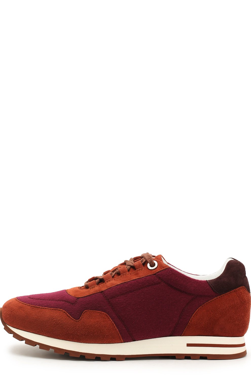 Замшевые кроссовки с отделкой из кашемира LORO PIANA, арт. FAG3631, фото 3
