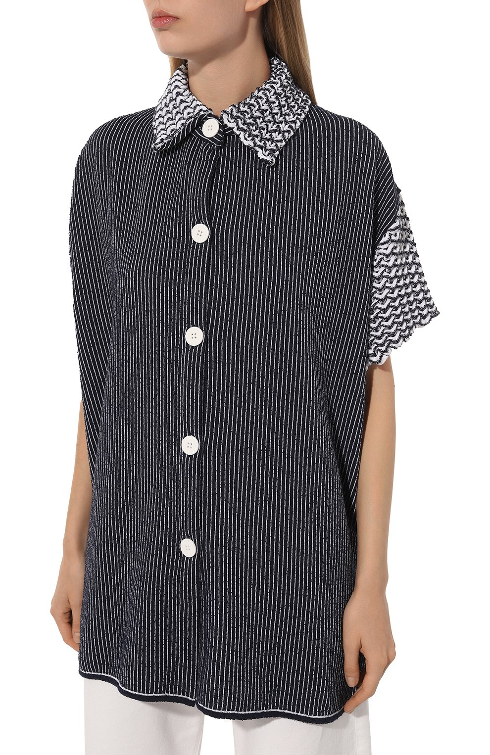 Рубашка из хлопка и вискозы AND THE BRAND, арт. S24-SH009-1404-4910, фото 3