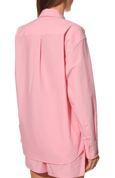 Хлопковая рубашка ALEXANDERWANG.T розового цвета по цене 41800 руб., арт. 4WC2221318, фото 4 Хлопковая рубашка ALEXANDERWANG.T, арт. 4WC2221318, фото 4