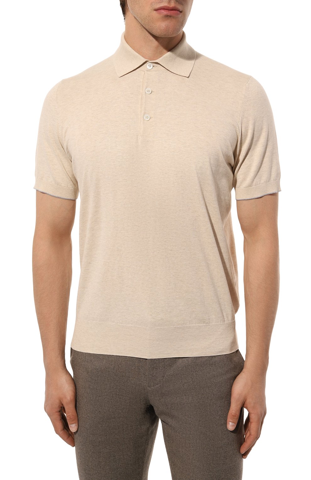 Хлопковое поло BRUNELLO CUCINELLI, арт. M29800125, фото 3