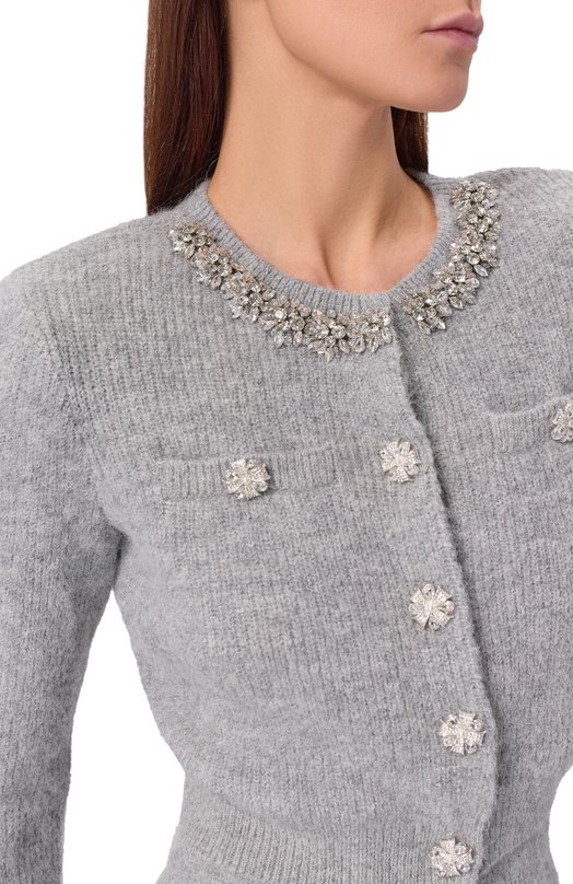 Кардиган self-portrait RS26123CBGR Серый  RS26123CBGR Фото 5