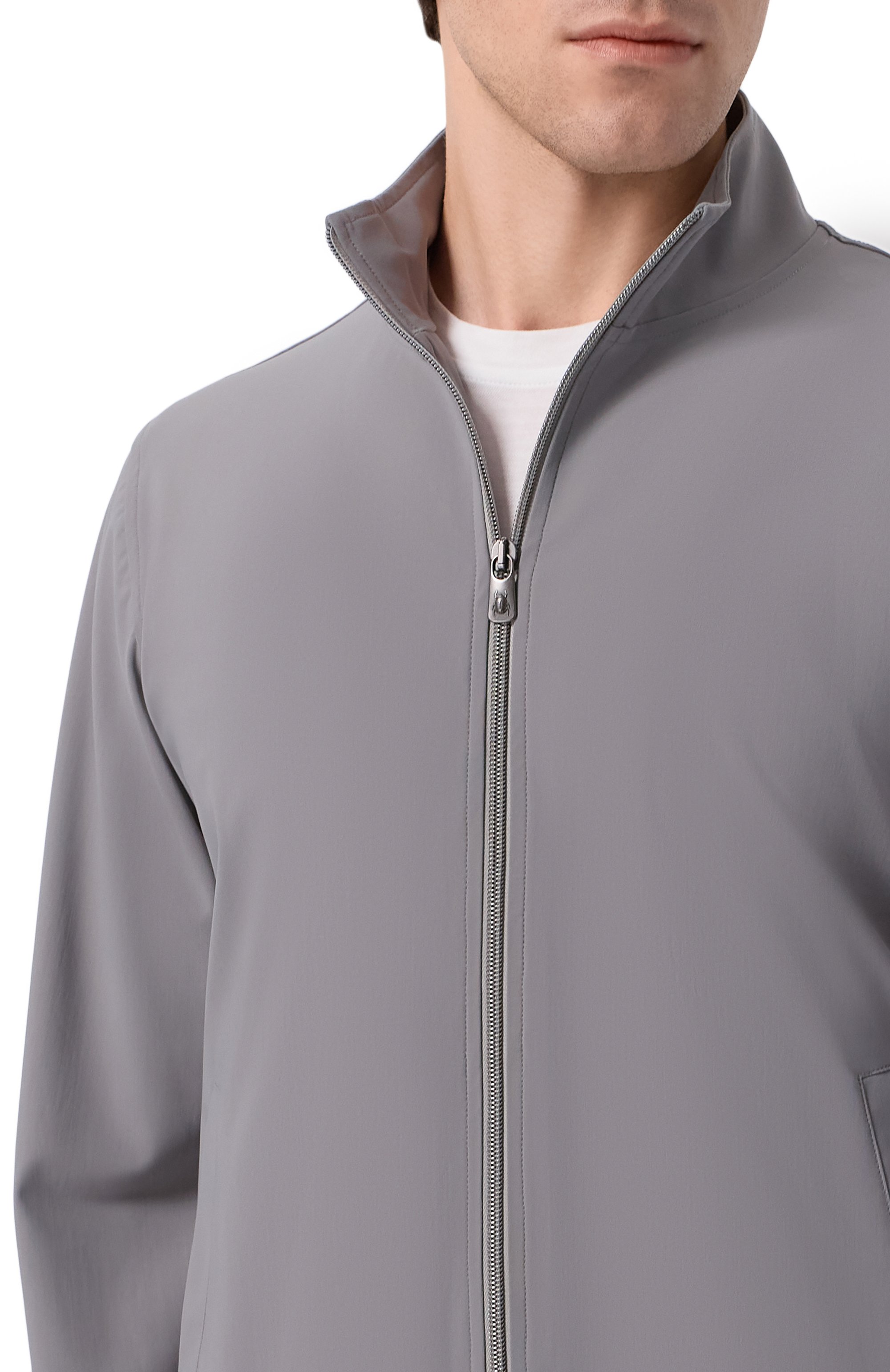 Толстовка CAPOBIANCO серого цвета по цене 59950 руб., арт. 20M451.FC00., фото 5 Толстовка CAPOBIANCO, арт. 20M451.FC00., фото 5