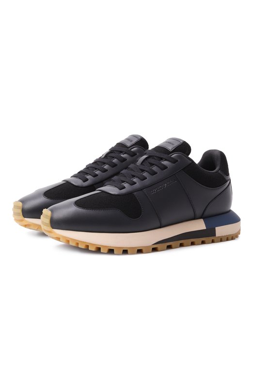 Кожаные кроссовки Emporio Armani EM002851/AF18013 Синий EM002851/AF18013