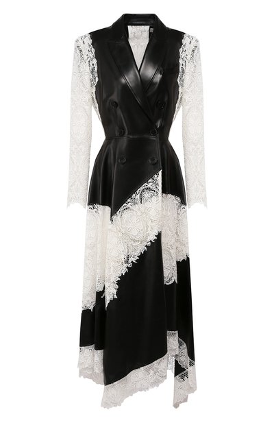 Пальто из смеси кожи и хлопка ALEXANDER MCQUEEN, арт. 621729/Q5ADT, фото 1