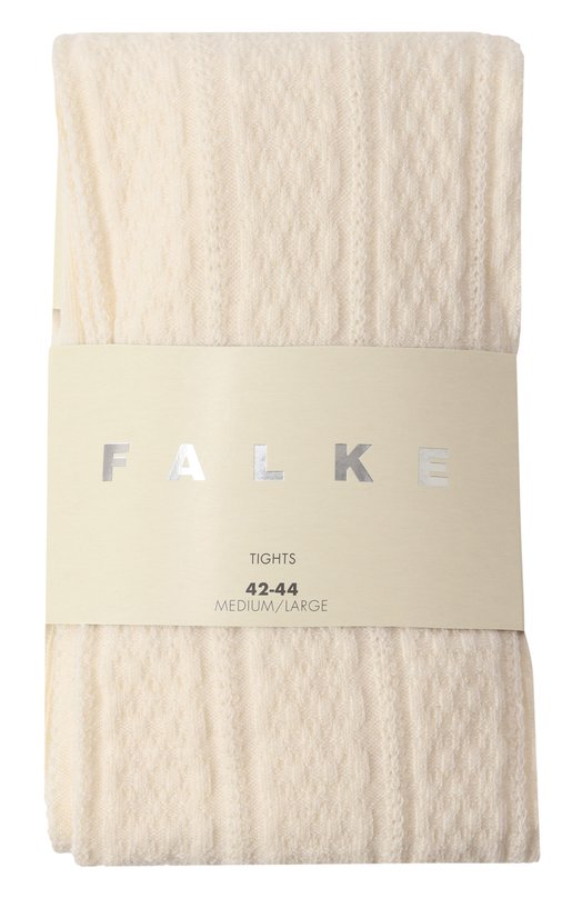 Колготки из хлопка и шерсти Falke 48414 Кремовый 48414