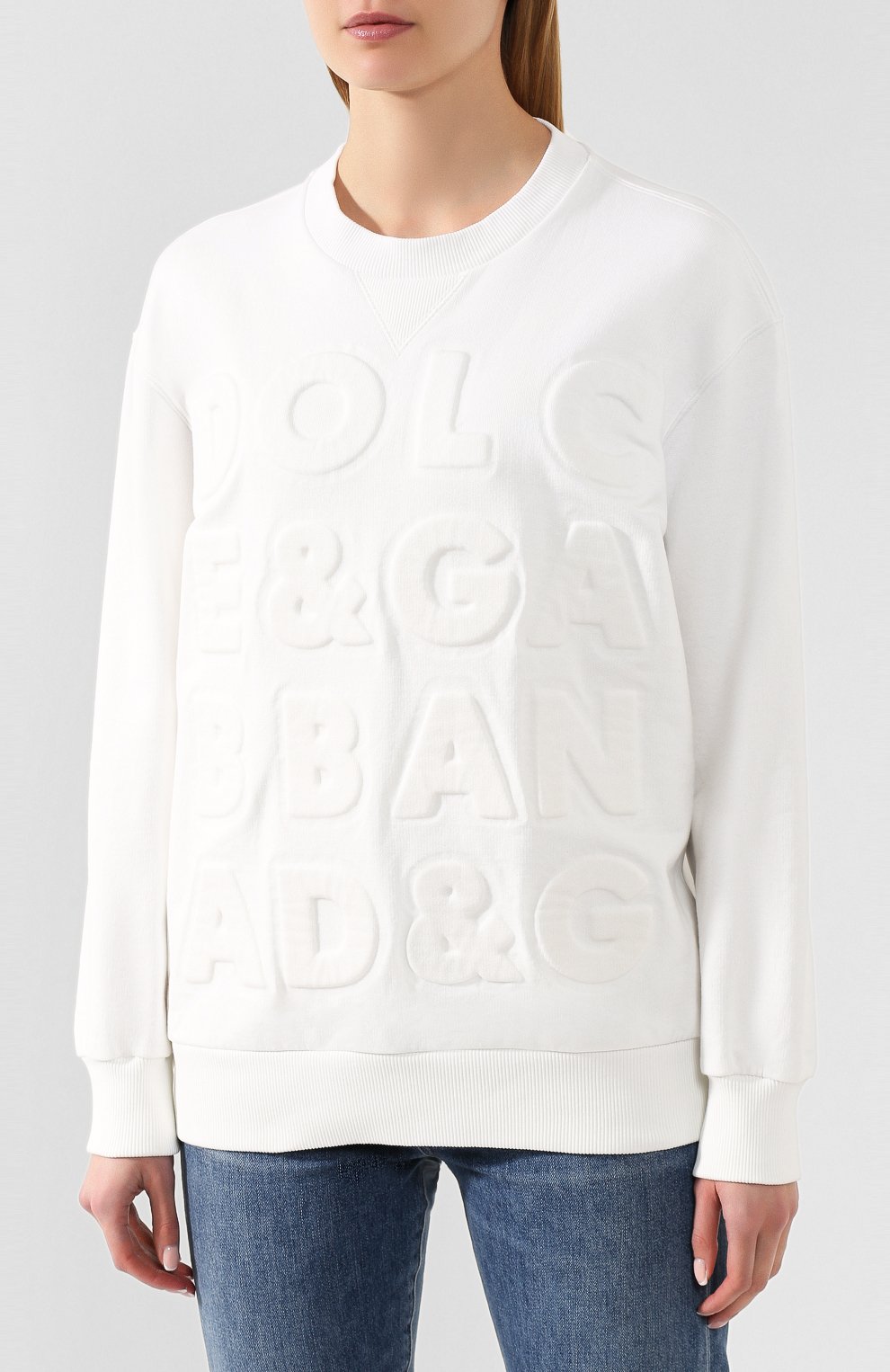 Хлопковый свитшот DOLCE & GABBANA, арт. F9G77T/FU7DU, фото 3