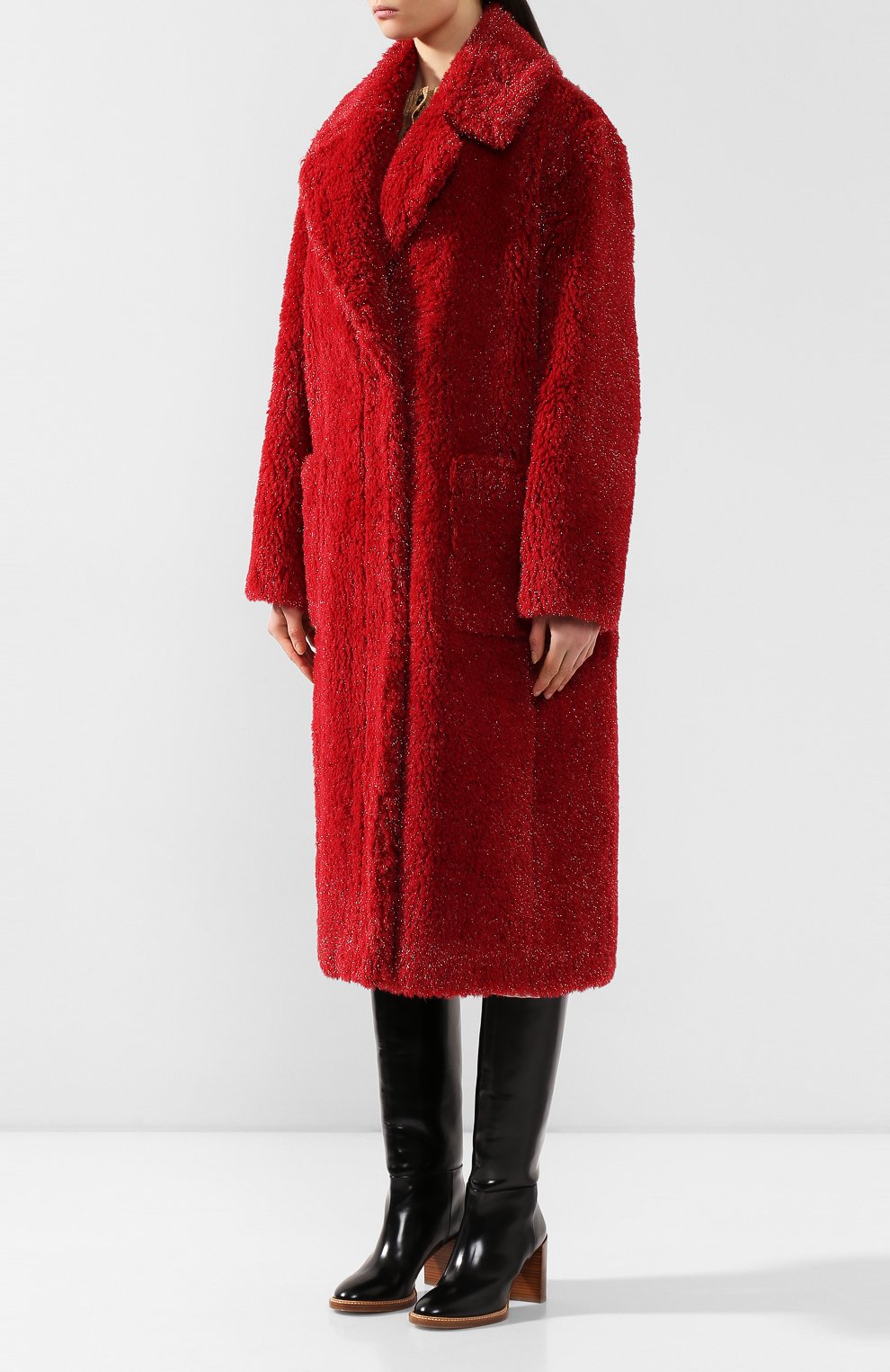 Шуба из экомеха VIKA GAZINSKAYA, арт. FW19-2252, фото 3