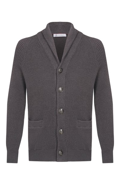 Мужской хлопковый кардиган BRUNELLO CUCINELLI, арт. MNI708606