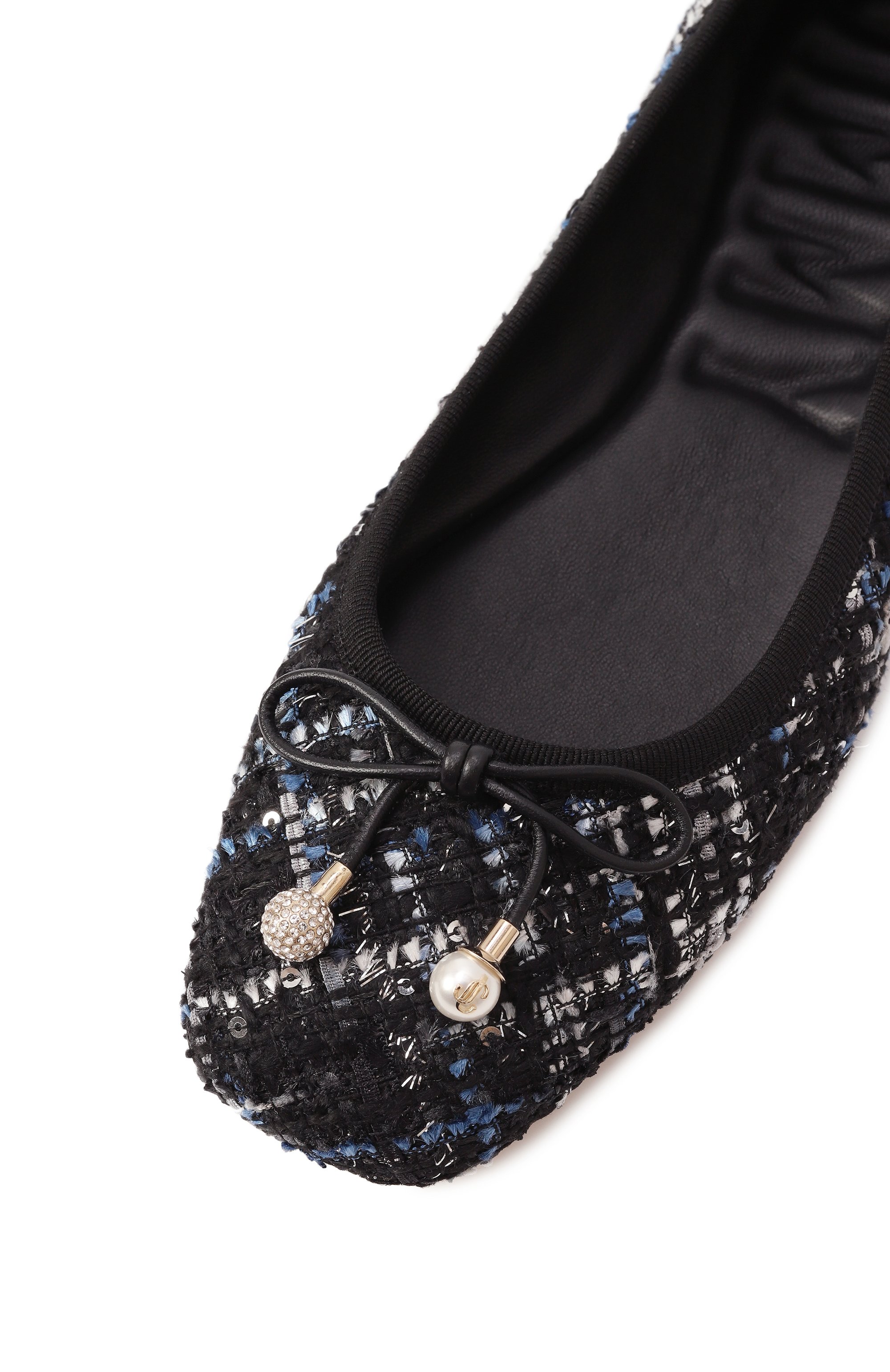 Текстильные балетки elme JIMMY CHOO, арт. ELME FLAT/MTD, фото 7