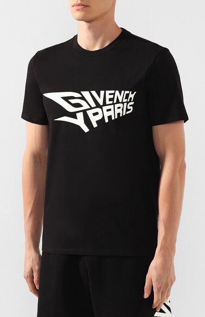 Хлопковая футболка GIVENCHY черного цвета по цене 43950 руб., арт. BM70QN30EG, фото 3 Хлопковая футболка GIVENCHY, арт. BM70QN30EG, фото 3