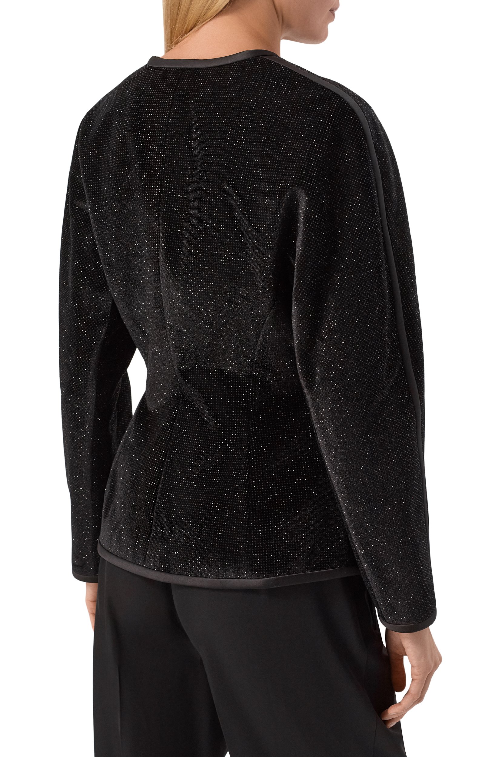 Жакет с отделкой стразами ELIE SAAB, арт. J0288NF26/VPA03, фото 4