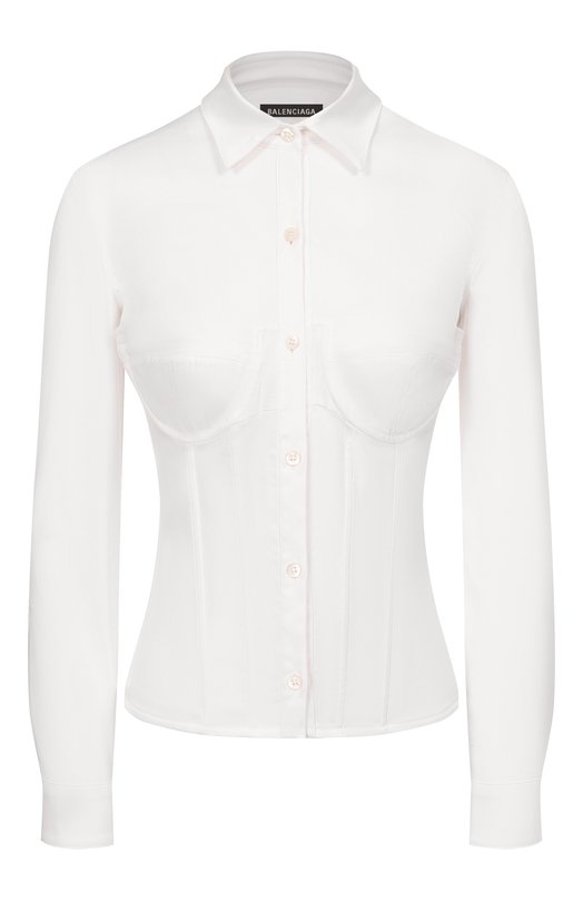 Хлопковая рубашка Balenciaga 850782/TSM19 Белый 850782/TSM19