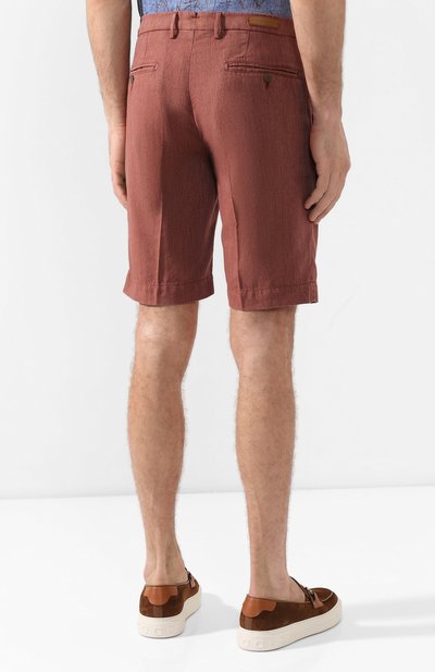 Шорты из хлопка и льна CORNELIANI, арт. 854ER2-0120170/00, фото 4