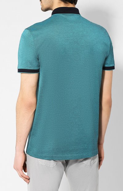 Хлопковое поло BOSS, арт. 50403124, фото 4