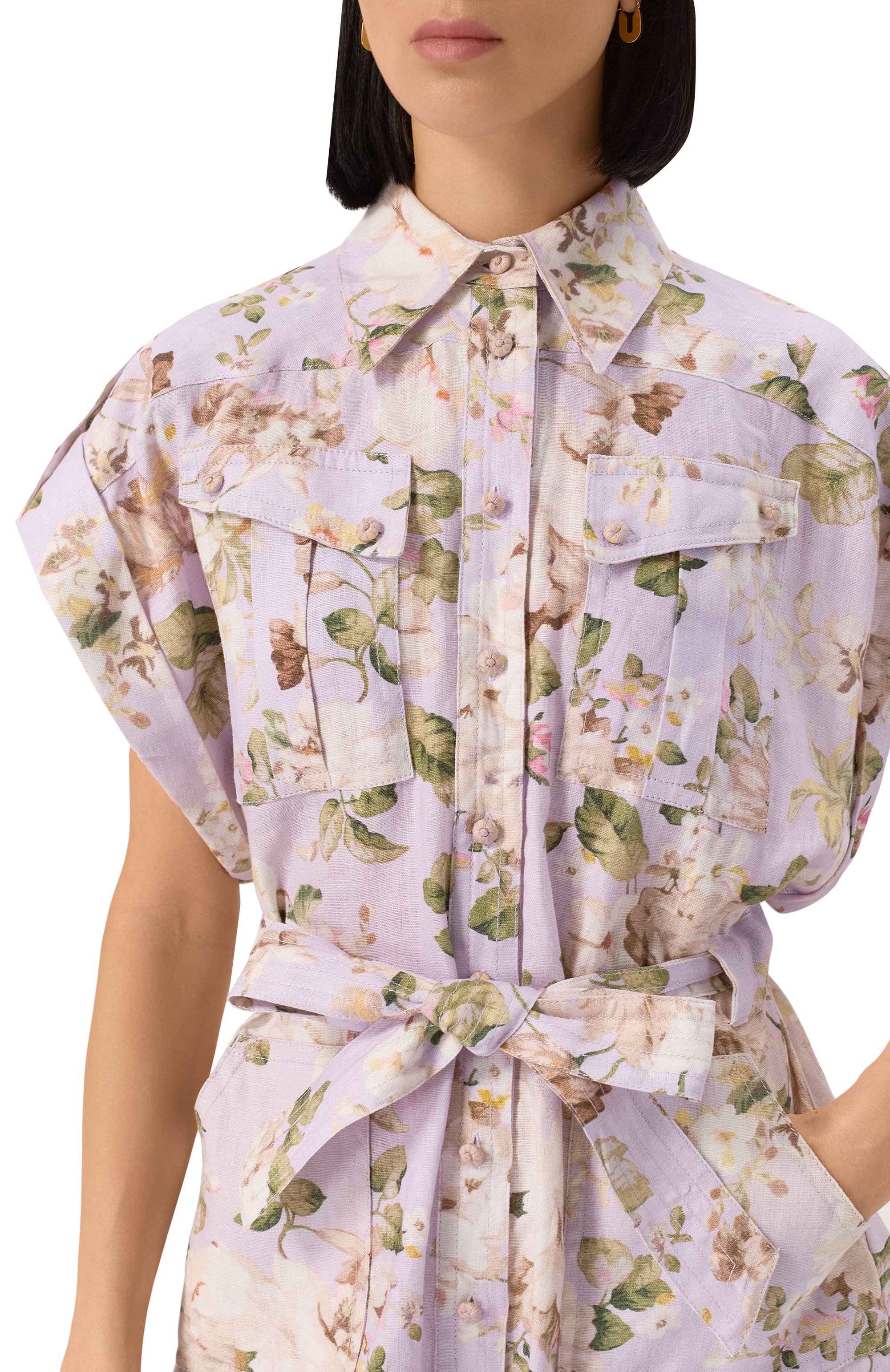 Льняной комбинезон ZIMMERMANN, арт. 3112YRS252, фото 5