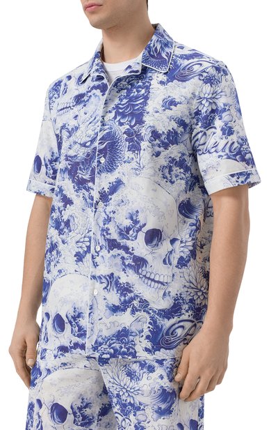 Рубашка изо льна и хлопка PHILIPP PLEIN, арт. SAFC MRP2551 PTE003N, фото 3