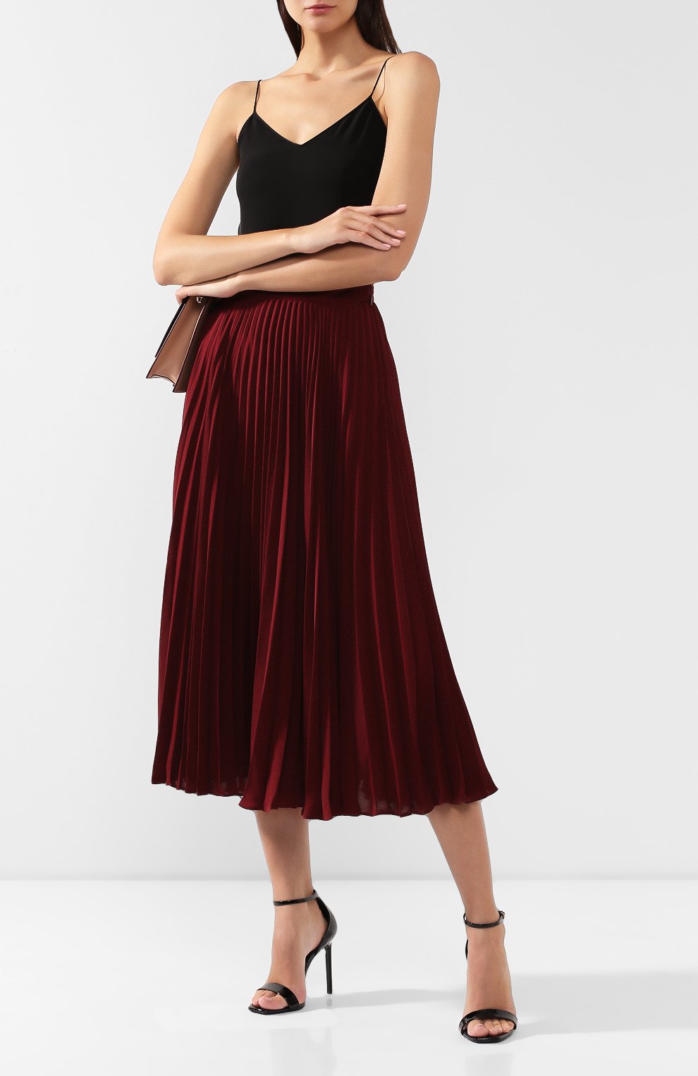 Плиссированная юбка VALENTINO, арт. RB0RA4M51MH, фото 2