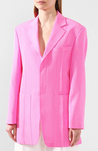 Жакет из смеси шелка и вискозы JACQUEMUS, арт. 201JA05/08450, фото 3
