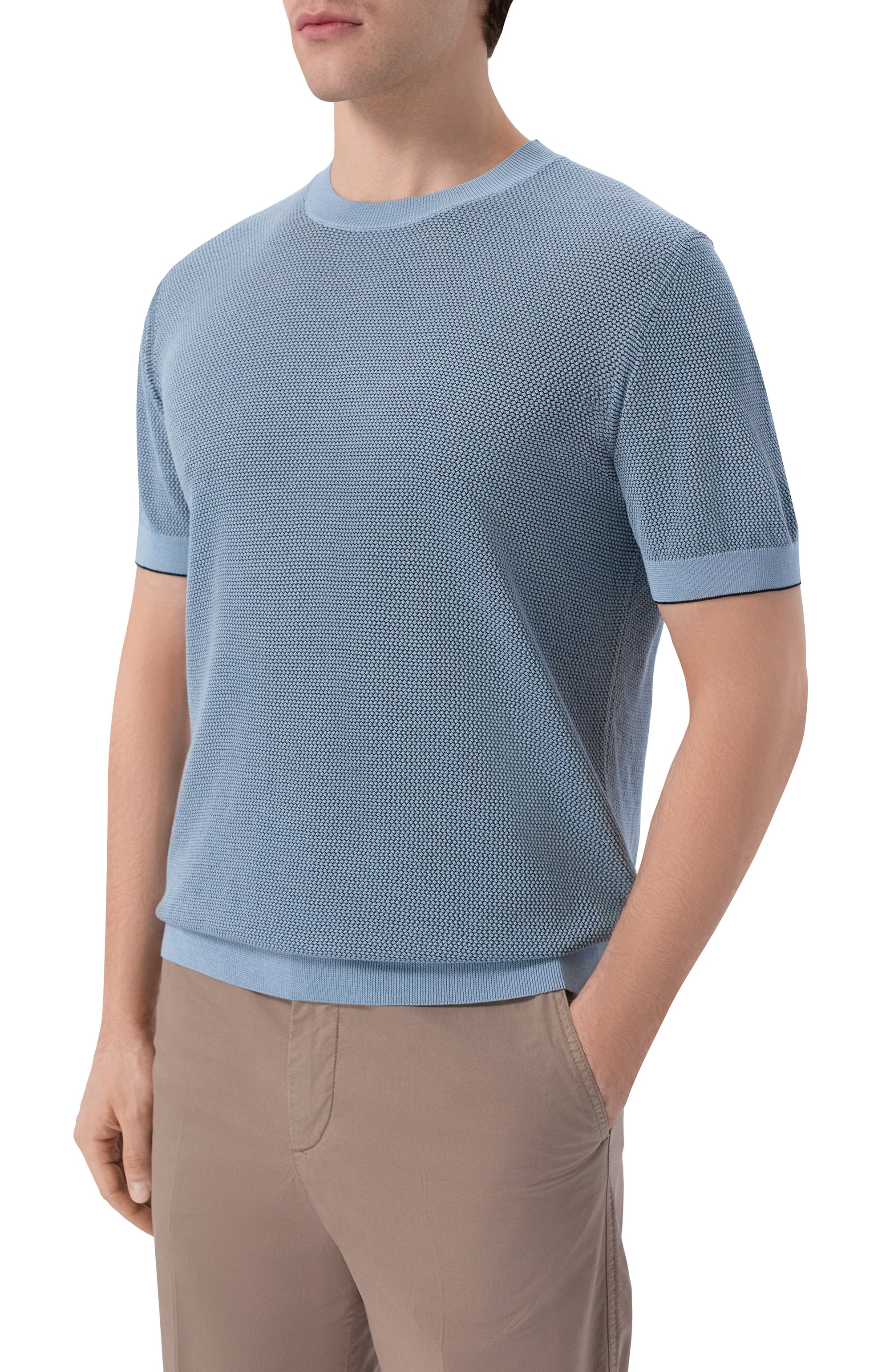 Джемпер из шелка и хлопка BOSS CAMEL, арт. 50560480, фото 3