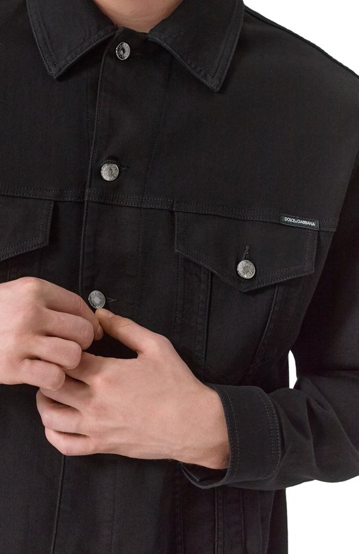 Джинсовая куртка Dolce & Gabbana G9NL5D/G8GW6 Чёрный  G9NL5D/G8GW6 Фото 5