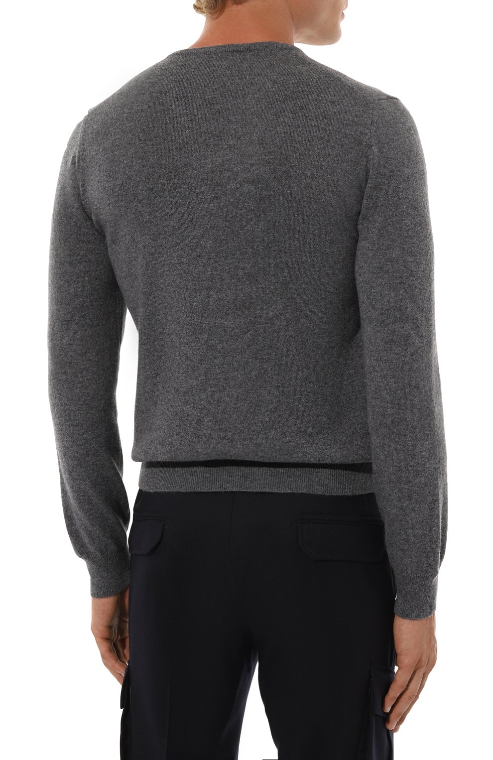 Кашемировый пуловер GRAN SASSO темно-серого цвета по цене 53550 руб., арт. 55115/15590, фото 4 Кашемировый пуловер GRAN SASSO, арт. 55115/15590, фото 4