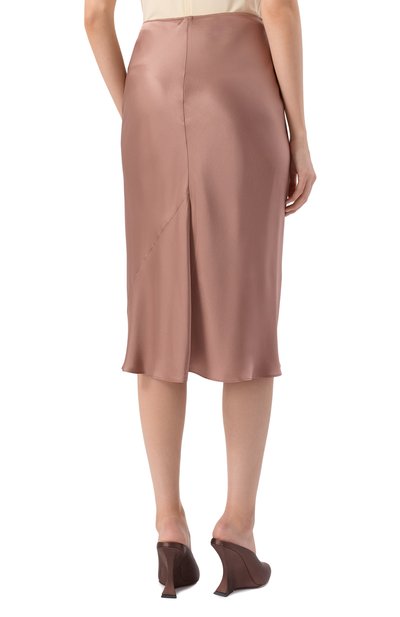 Атласная юбка DOROTHEE SCHUMACHER коричневого цвета по цене 77700 руб., арт. 147305, фото 4 Атласная юбка DOROTHEE SCHUMACHER, арт. 147305, фото 4