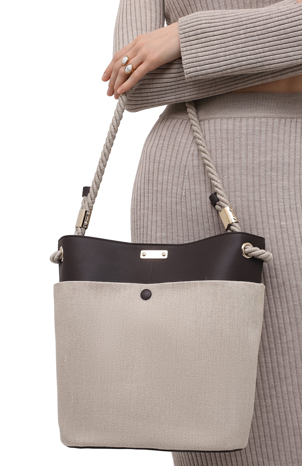 Сумка CHLOÉ кремового цвета по цене 205500 руб., арт. CHC22SS483G11, фото 2 Сумка CHLOÉ, арт. CHC22SS483G11, фото 2