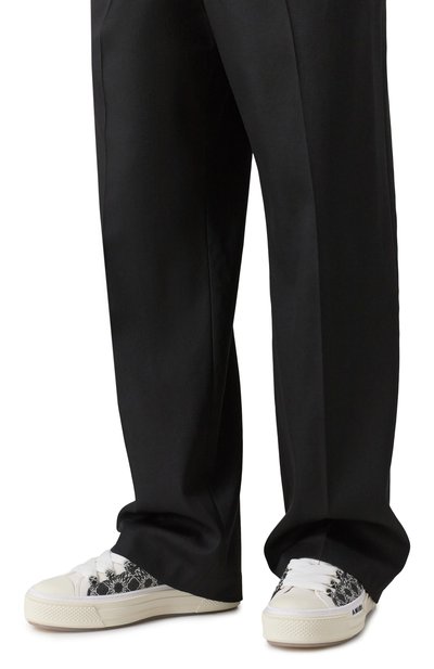 Текстильные кеды court AMIRI черно-белого цвета по цене 65700 руб., арт. AMF0SR1145, фото 3 Текстильные кеды court AMIRI, арт. AMF0SR1145, фото 3