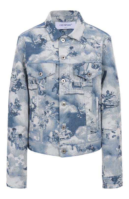 Джинсовая куртка Off-White 0WYE012S25FAB001 Голубой 0WYE012S25FAB001
