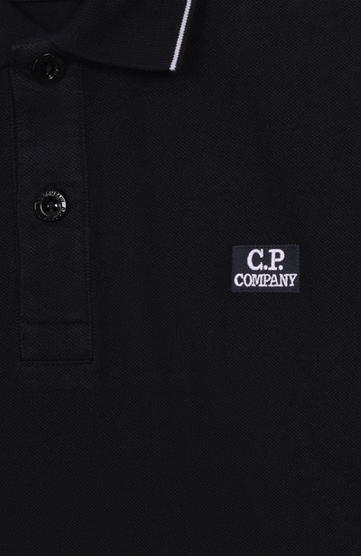 Хлопковое поло C.P. COMPANY темно-синего цвета по цене 10800 руб., арт. C0M001/LFA04/4-8, фото 3 Хлопковое поло C.P. COMPANY, арт. C0M001/LFA04/4-8, фото 3