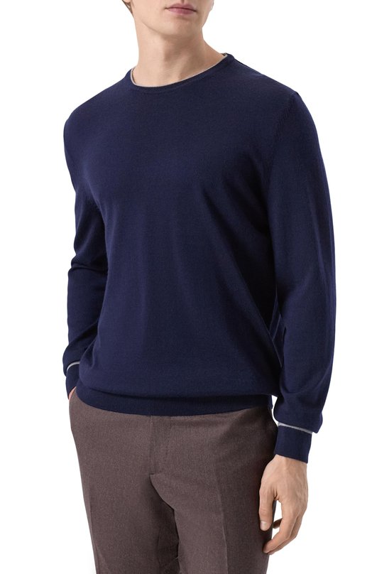 Шерстяной джемпер Van Laack VL-SIND0-F1/S00176/3XL-6XL Синий  VL-SIND0-F1/S00176/3XL-6XL Фото 3